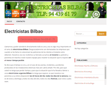 Tablet Screenshot of electricistasbilbao.com